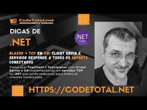 Blazor + TCP em C#: Client envia e servidor responde a todos os sockets conectados